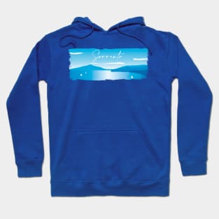 Sorrento in minimal blue Hoodie